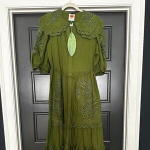 Farm Rio Hummingbird Maxi Dress NWT
